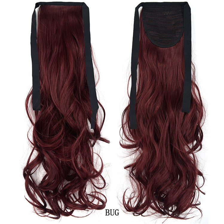 50cm Invisible Ponytail Hair Extension for Women – High-Temperature Silk, 47 Colors
