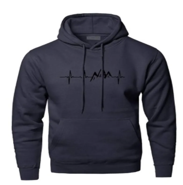 Summit™ Men’s Creative Hooded Sweatshirt – Polyester Sports Hoodie, 8 Colors, S–3XL