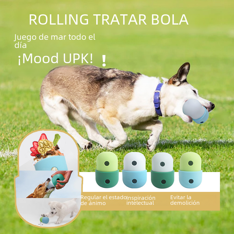 Silicone Dog Feeding Toy Ball for Outdoor Play – Interactive Treat Dispensing Dog Toy
