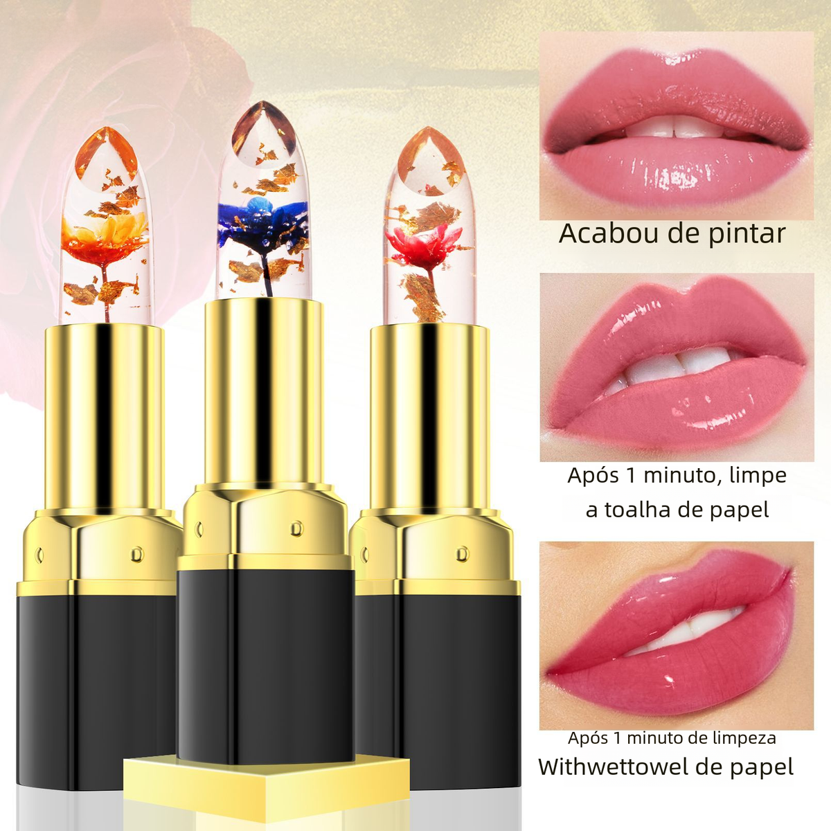 YANQINA Color-Changing Lipstick with Moisturizing Jelly
