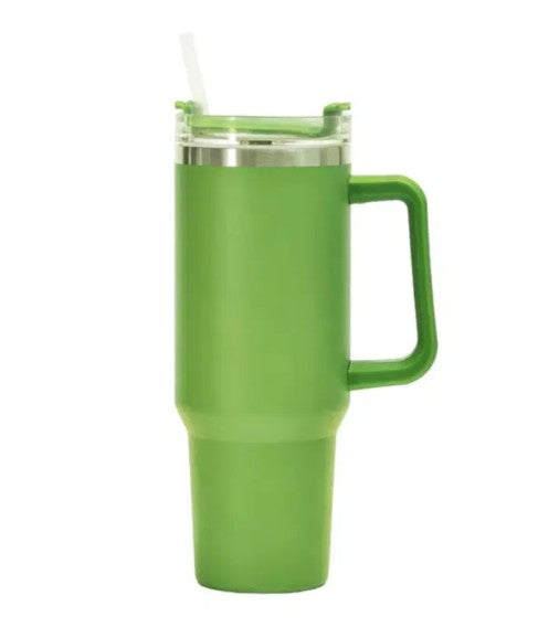 Bingba 40oz Stainless Steel Insulated Cup – Double-Wall Travel Tumbler with Straw