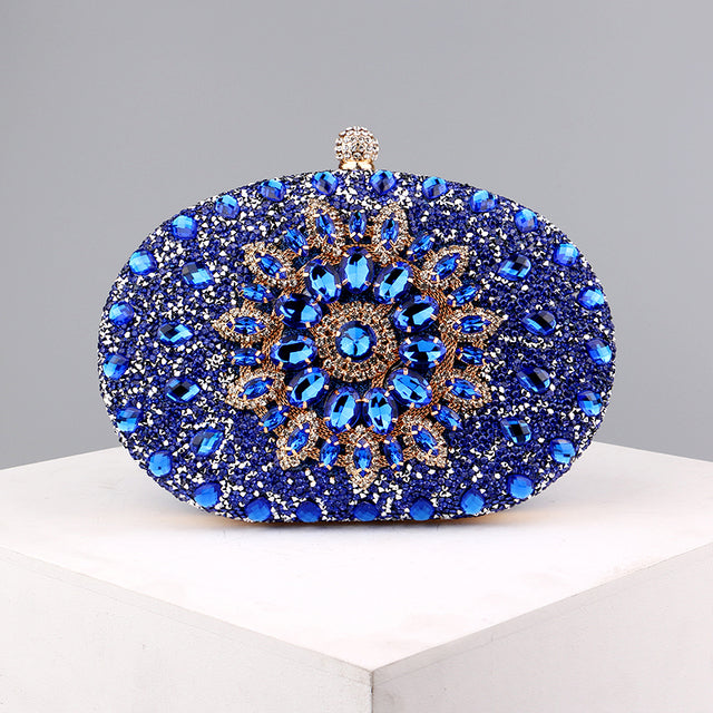 Diamond Luxury Evening Clutch Bag for Women – Crystal Rhinestone Wedding & Party Handbag