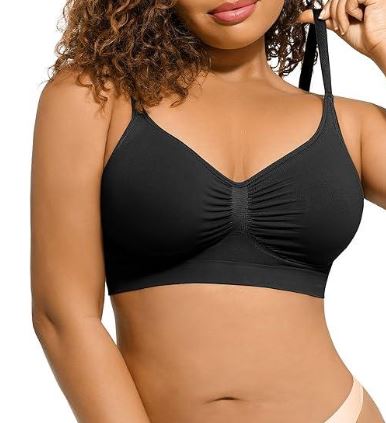 Wireless Plus Size Seamless Push-Up Bra – Comfortable Shaping Bra for Women