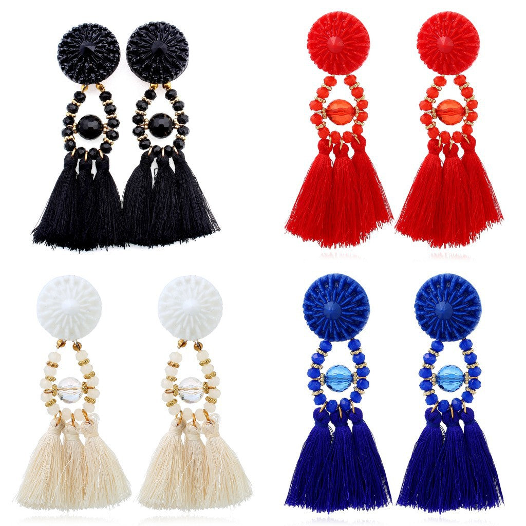Tassel Earrings for Women – Elegant Long Dangle Statement Jewelry