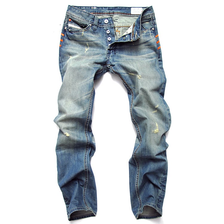 Men’s Slim Fit Straight Jeans – Modern Casual Denim Trousers
