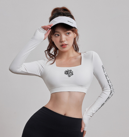Summer Dragon Print Hollow Long Sleeve T-Shirt for Women