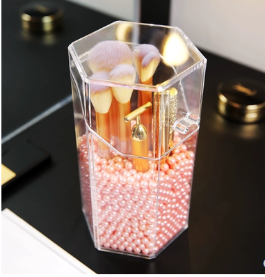 Transparent Acrylic Makeup Brush Storage Holder