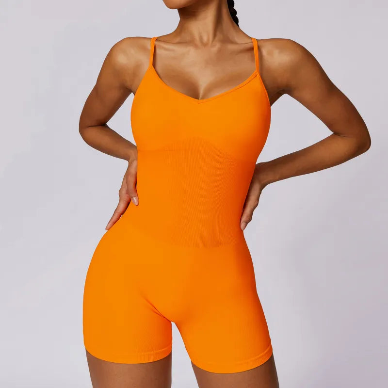 Fitness Seamless Beauty Back Yoga Jumpsuit for Women