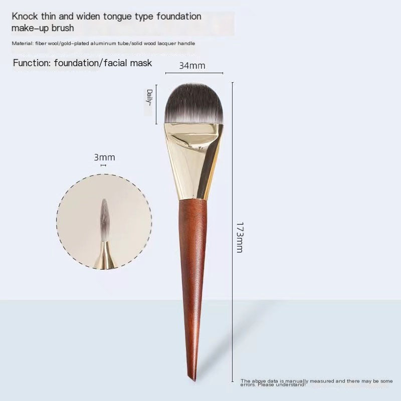 Thin Wide Foundation Brush for Makeup Artists