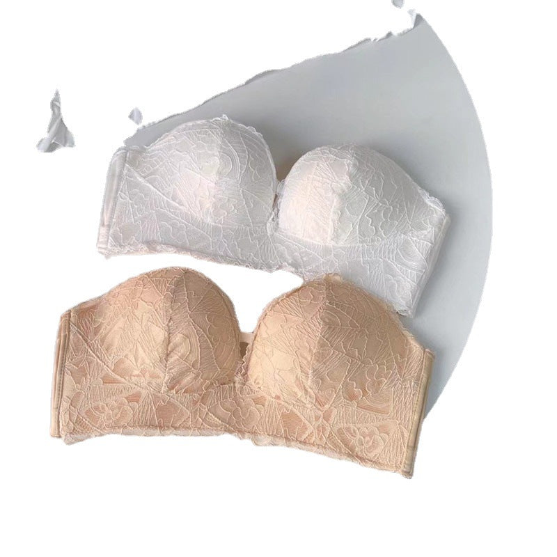 Women’s Strapless Lace Bra – Elegant Support for Summer & Wedding Dresses