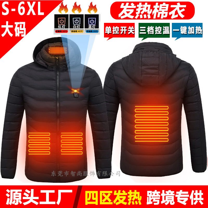 Smart Heated USB Graphene Jacket – Unisex Adjustable Winter Heating Jacket, S–6XL