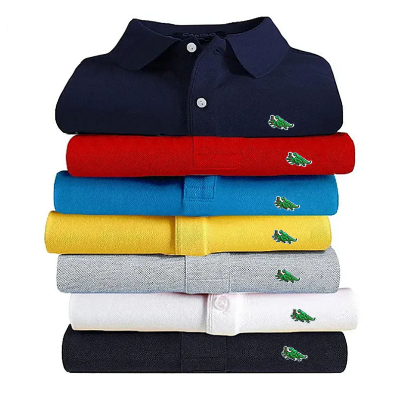 Men’s Premium Embroidered Polo Shirt – Short Sleeve Regular Fit Casual Polo, S–6XL
