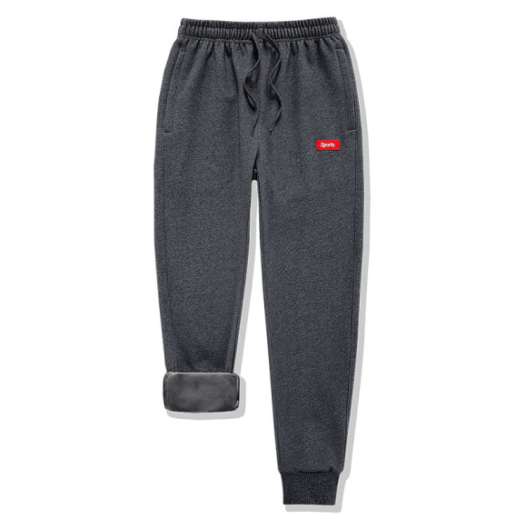 Men’s Thick Fleece-Lined Jogger Pants – Warm Winter Casual Trousers