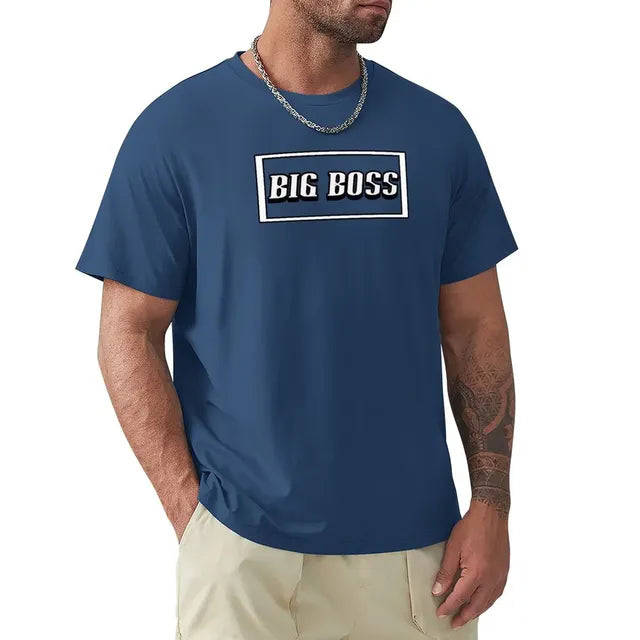 Big Boss Box Design Men’s Stretch T-Shirt – Casual Graphic Tee, S–4XL