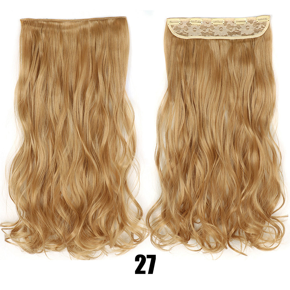 56cm Big Wavy Long Curly Hair Extensions for Women – Lightweight Natural-Look Synthetic Hair
