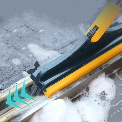 Floor Gap Cleaning Brush & Scraper – 2-in-1 Rotating Tile Grout Cleaning Tool