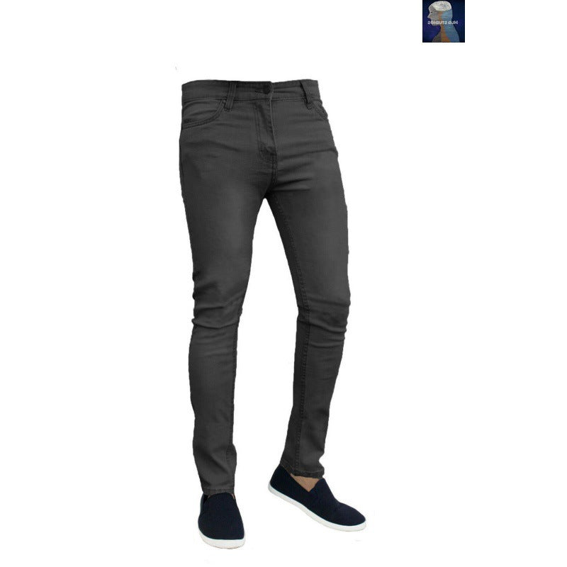 Men’s Stretch Skinny Slim-Fit Jeans – Mid-Waist Casual Denim Pants, S–3XL