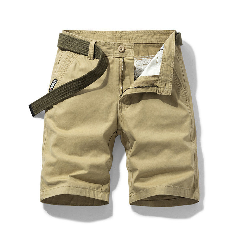 Men’s Vintage Loose-Fit Cotton Cargo Shorts – USA
