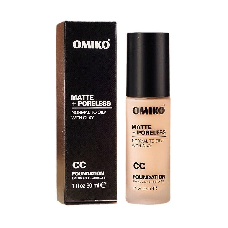 OMIKO Matte Poreless CC Foundation – Lightweight Sheer Coverage Face Makeup