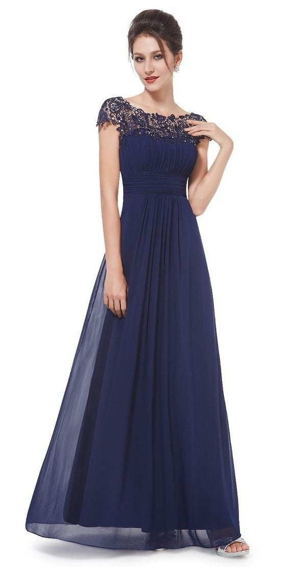 Elegant Backless Lace Maxi Dress – Women’s Formal Evening Party Dress