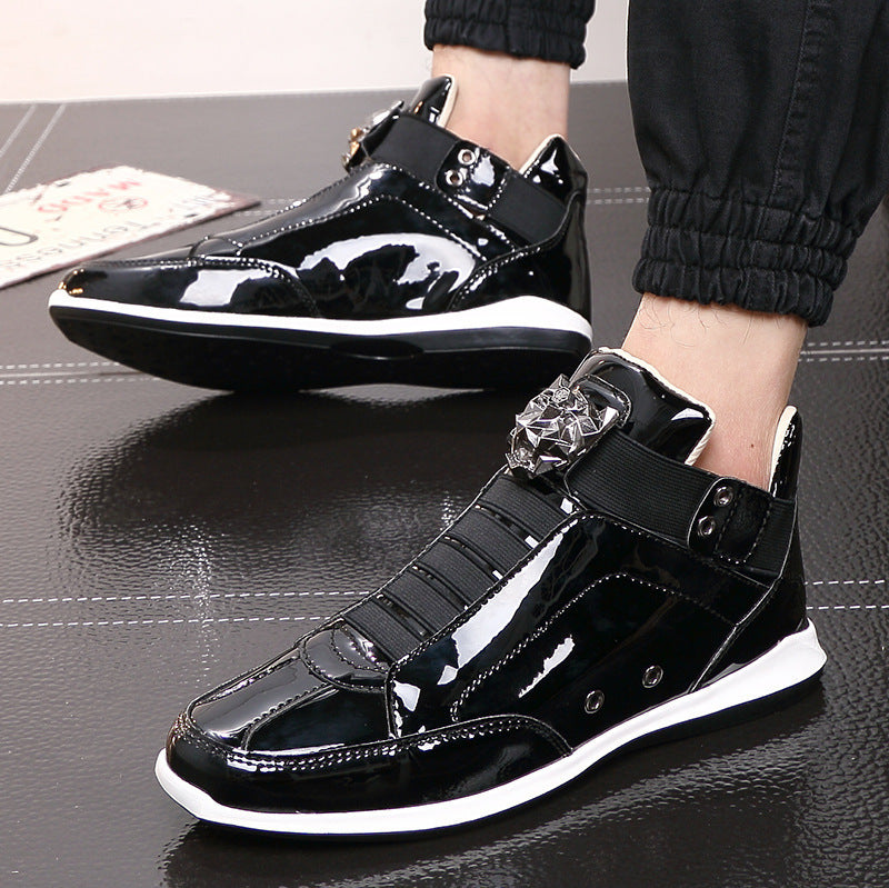 Men’s Stylish High-Top Sneakers – Trendy Casual Shoes for Men and Students