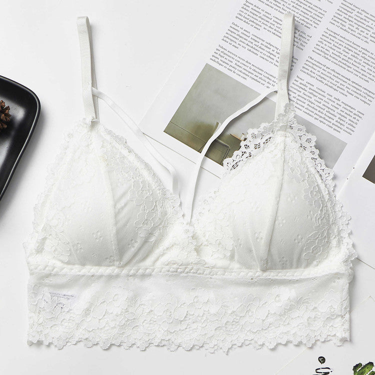 Women’s Lace Trim Strapless Bra – Elegant Support for Dresses & Off-Shoulder Tops