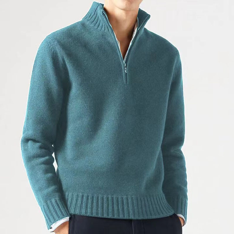 Men’s Thickened Thermal Sweater – Cotton Blend Sea Wool Slim-Fit Winter Pullover, 11 Colors, M–3XL