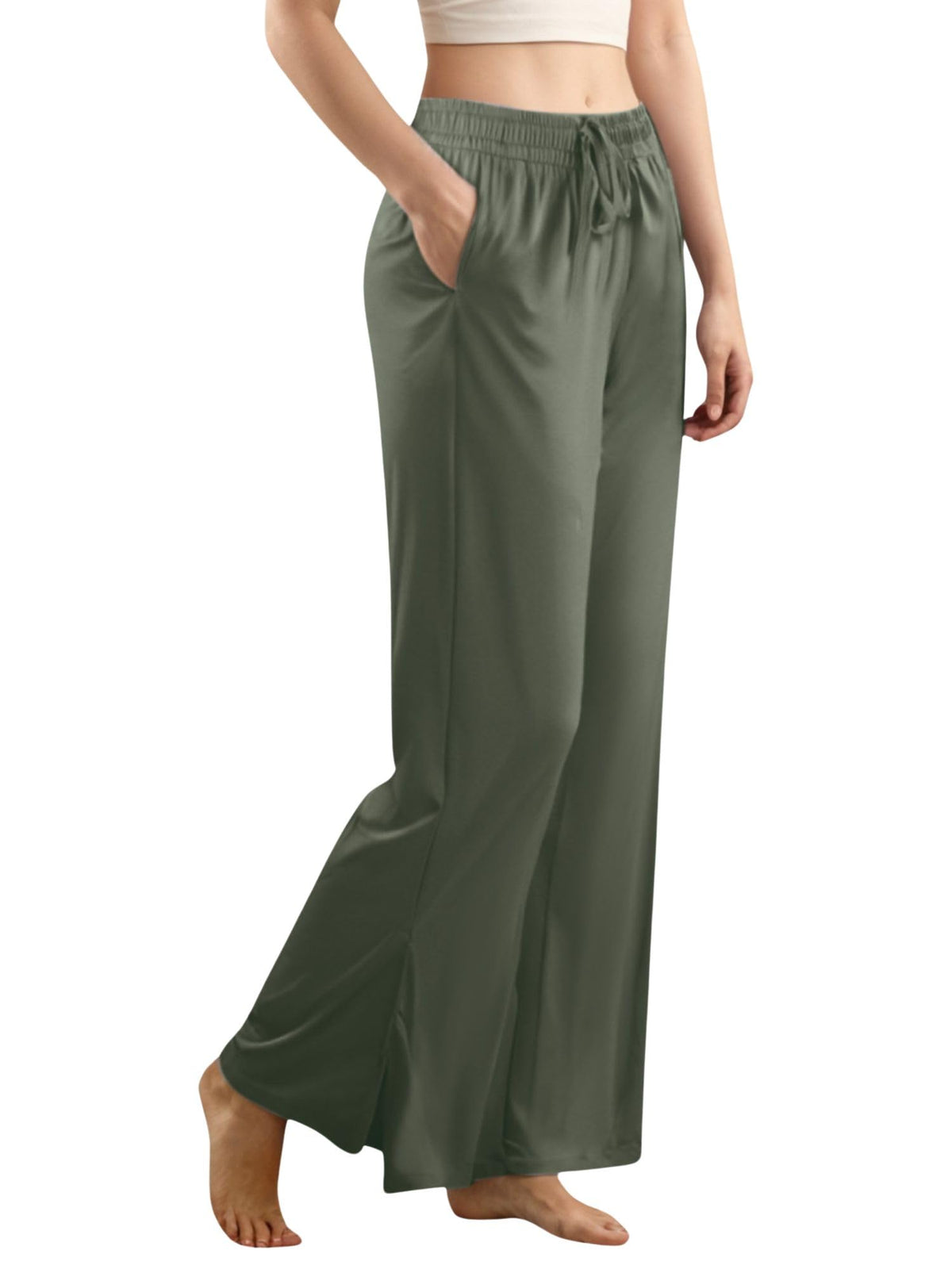Wide Leg Lounge Pants – High-Waisted Comfy Pajama & Yoga Pants for Women