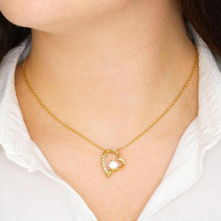 Simple Heart Necklace for Women – Gold & Silver Alloy Heart Pendant with Gift Box Options