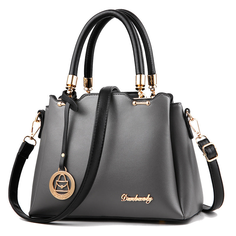 Portable Fashion Tote Bag for Women – Large Capacity PU Shoulder Handbag with Multi-Pocket Organization