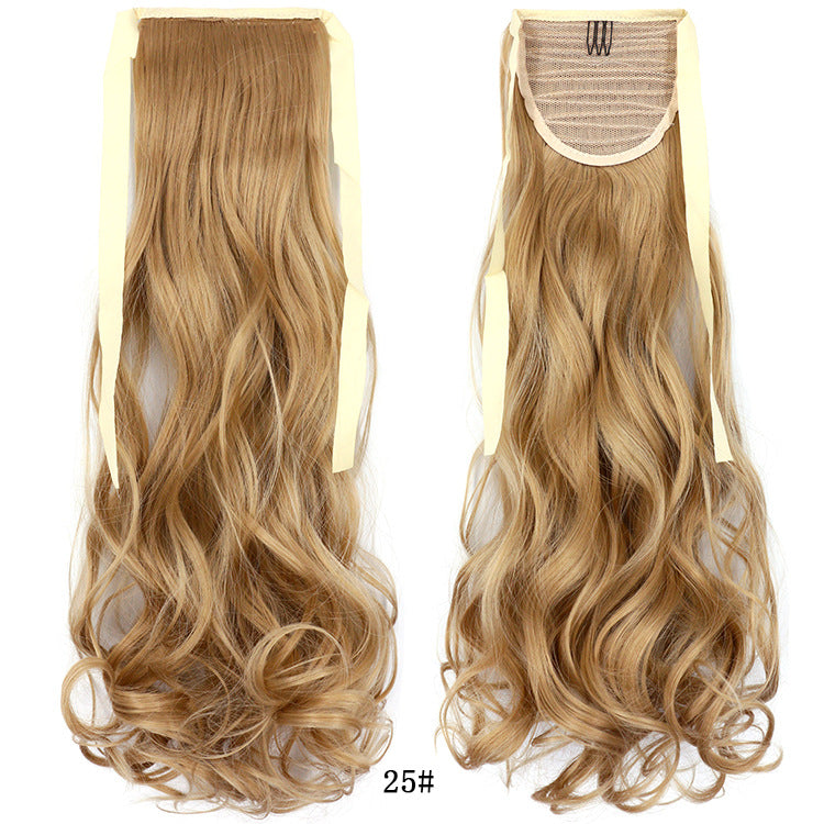50cm Invisible Ponytail Hair Extension for Women – High-Temperature Silk, 47 Colors