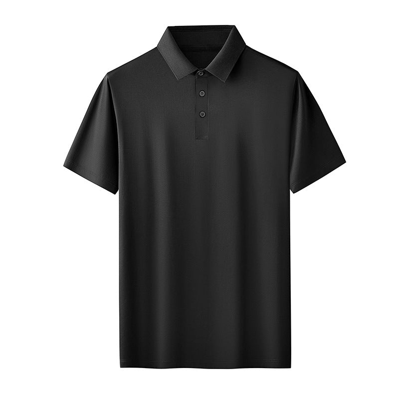 Men’s 5A Antibacterial Short Sleeve Polo Shirt – Breathable Business Casual Summer Polo