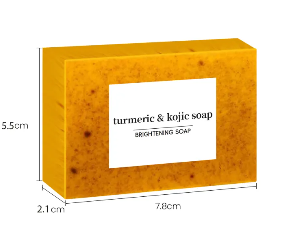 Lemon Turmeric Body Soap 100g – Kojic Acid, Glycerin & Botanical Moisturizing Cleansing Bar