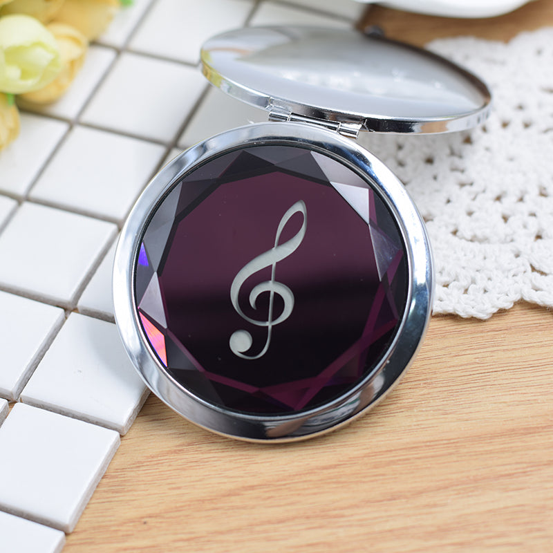 Creative Music Note Makeup Mirror for Girls