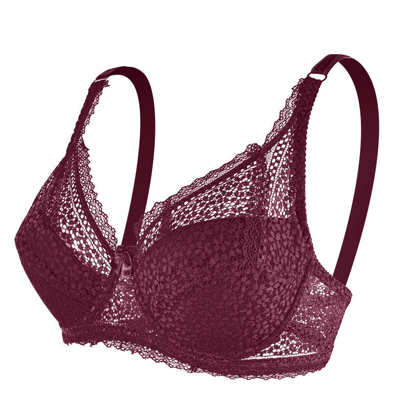 Plus Size Lace Underwire Bra for Women – Full Coverage Supportive Lingerie