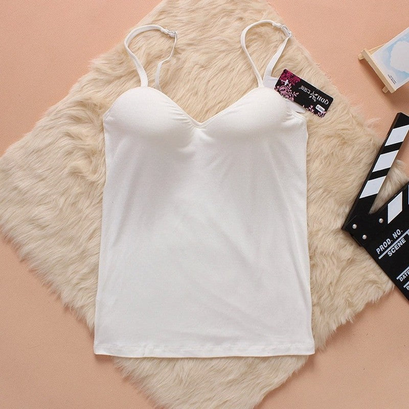 Women’s Modal Bodysuit Tank Top – Slim Fit Sleeveless Basic Top