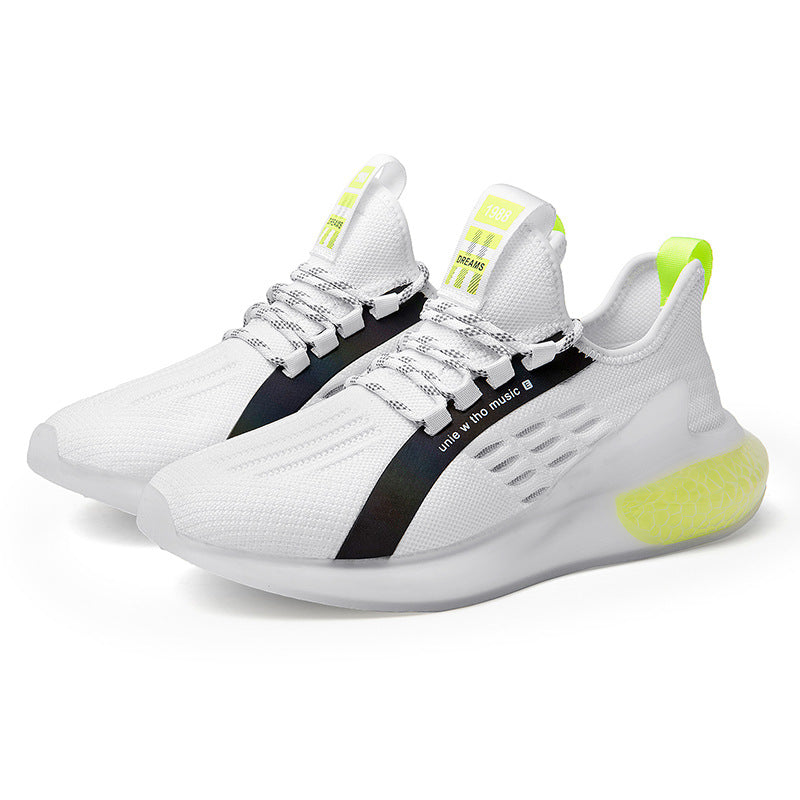 Men's Breathable Flyknit Outdoor Running Sneakers