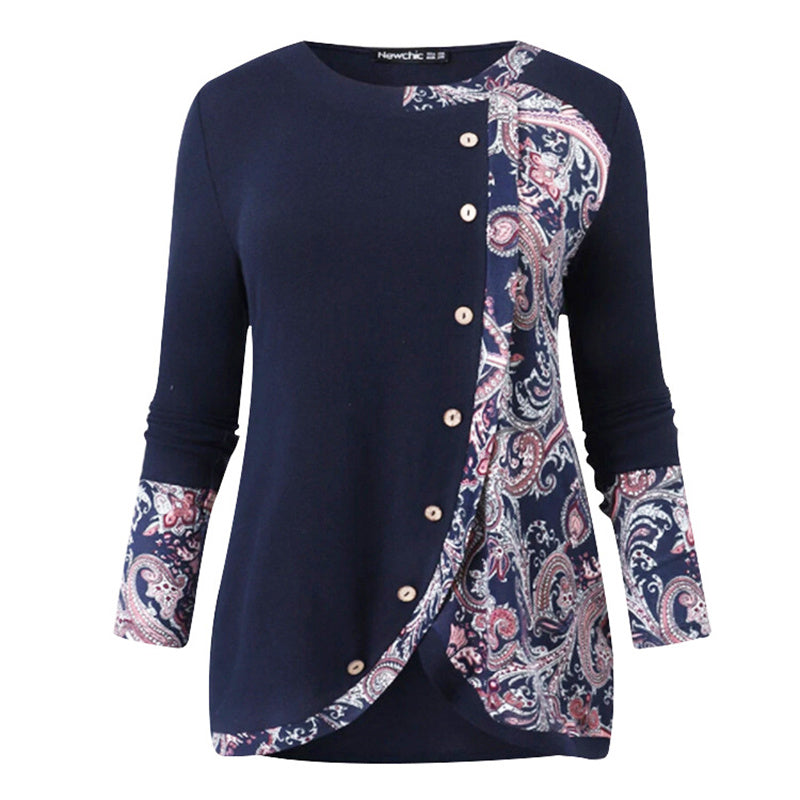 Women’s Plus Size Casual Loose Top – Stylish Relaxed Fit Fashion Shirt