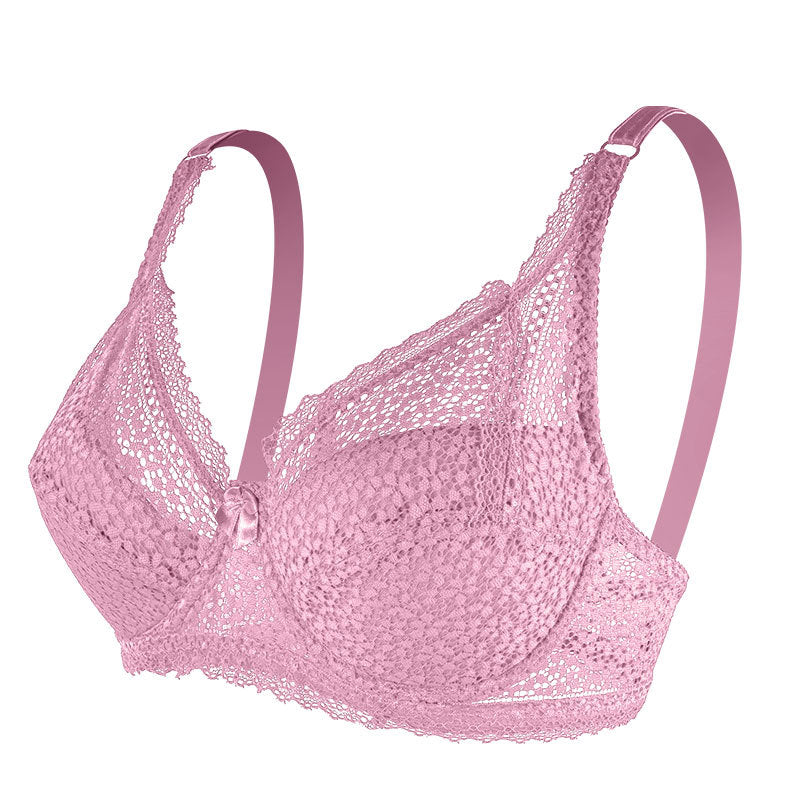 Plus Size Lace Underwire Bra for Women – Full Coverage Supportive Lingerie