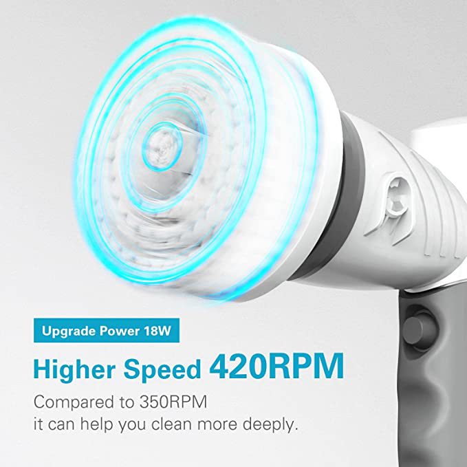 Portable Wireless Electric Cleaning Brush – Handheld Power Scrubber for Home