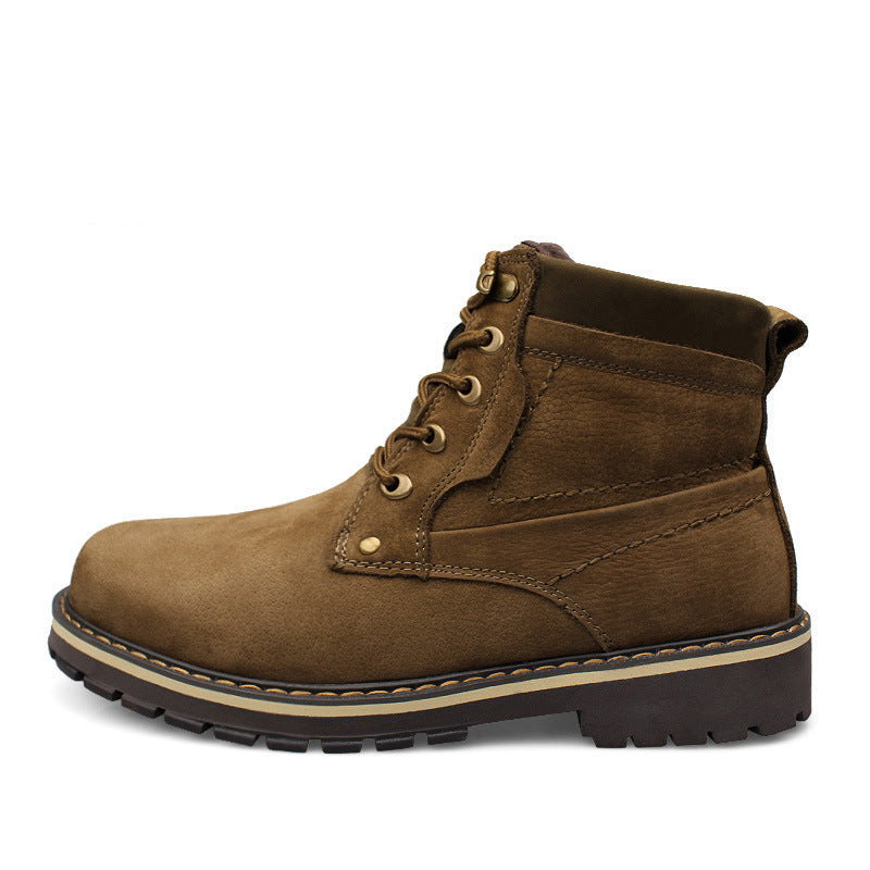 Men’s Winter Martin Boots – Warm Fleece-Lined Casual Footwear