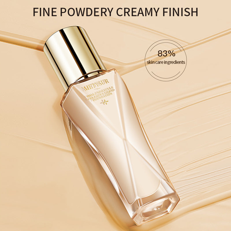 Waterproof Oil-Free Matte Liquid Foundation – Full Coverage Face Makeup