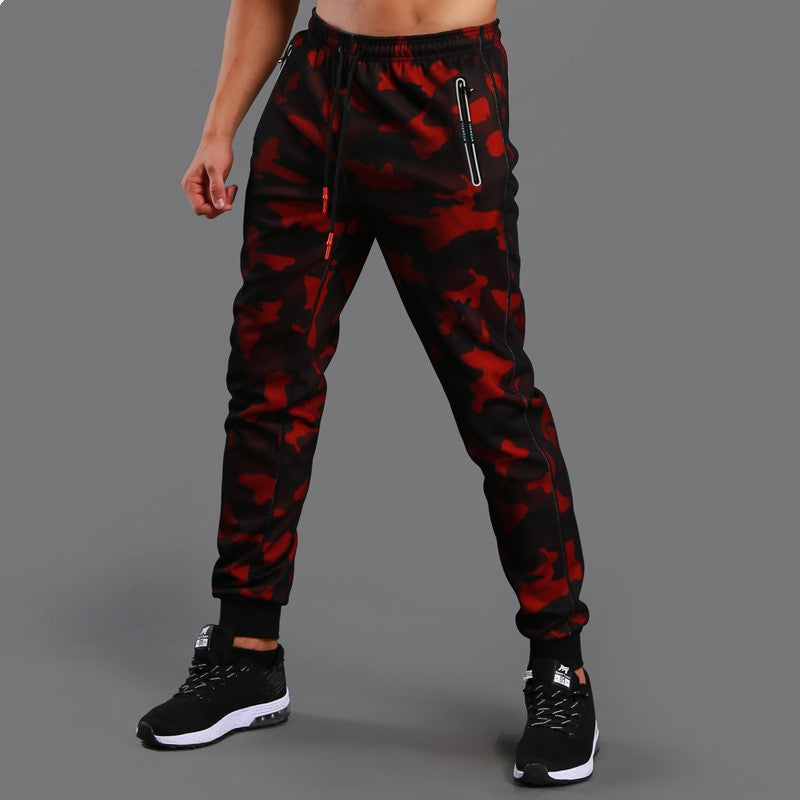 Men’s Breathable Camouflage Workout Pants – Casual Fitness Trousers
