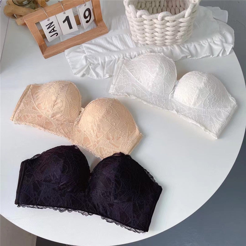 Women’s Strapless Lace Bra – Elegant Support for Summer & Wedding Dresses