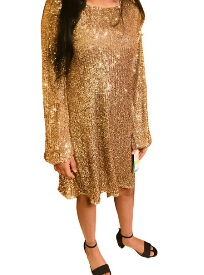 GB Sequin Party Dress – Sparkly Sequin Mini Dress for Women