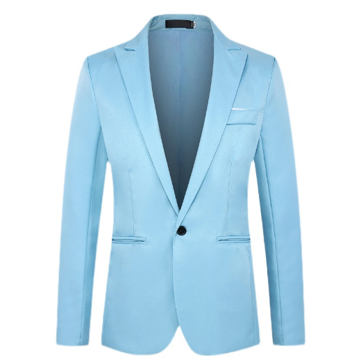 Men’s Slim Fit Cotton Blend Blazer – Business & Formal Casual Jacket, M–4XL