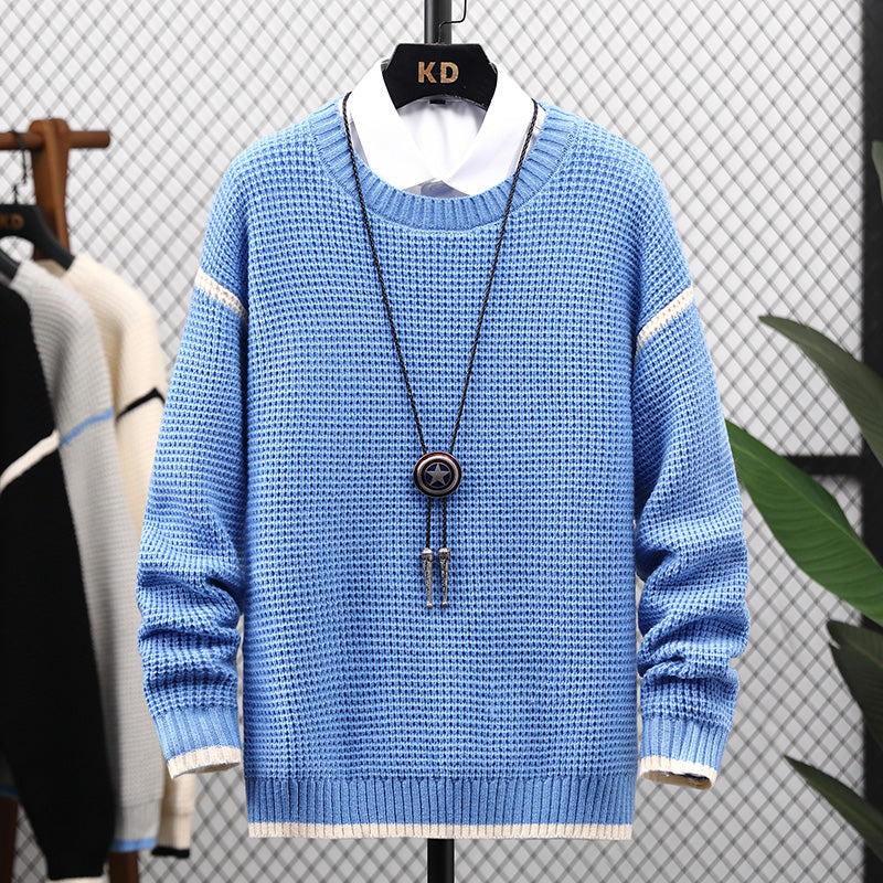 Men’s Thick Warm Winter Sweater – Casual Knit Pullover – USA