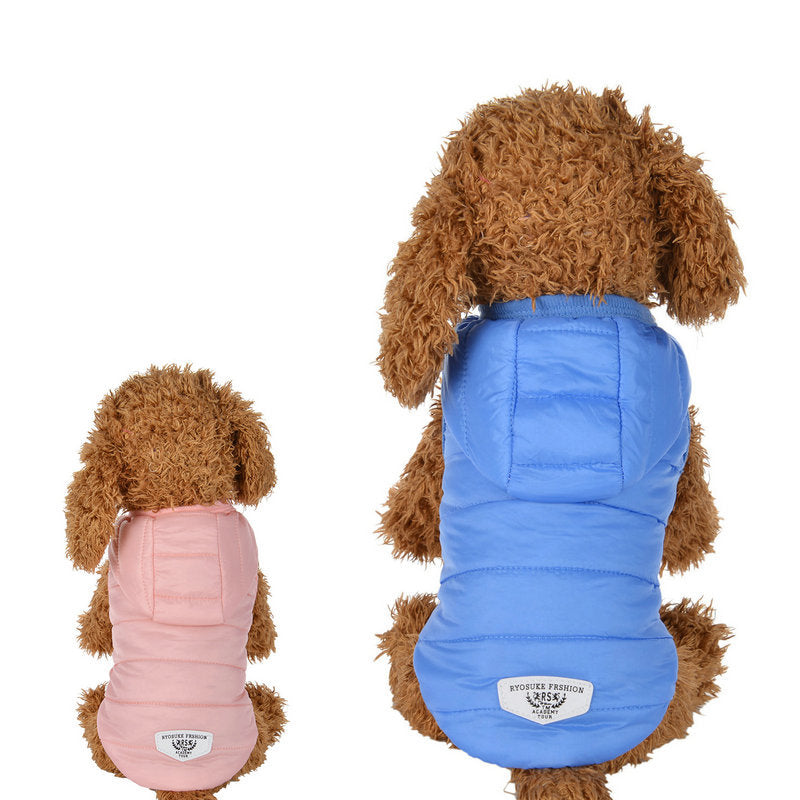 Warm Cotton Dog Down Jacket – Cozy Winter Pet Coat for Dogs