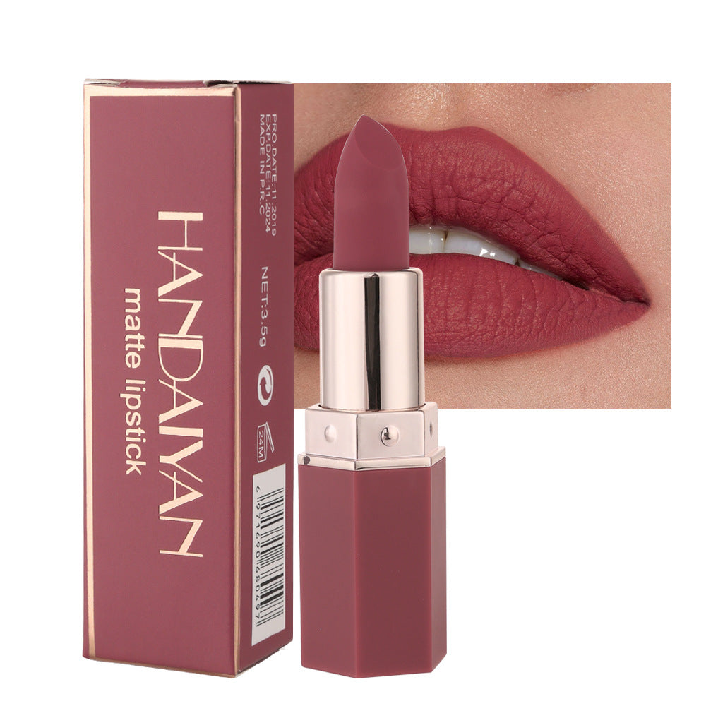 6-Color Matte Moisturizing Lipstick for Daily Use