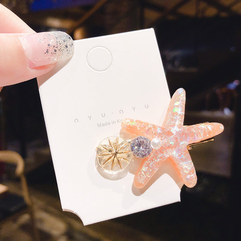 Starfish Hairpins for Girls – Ocean-Themed Summer Hair Clips